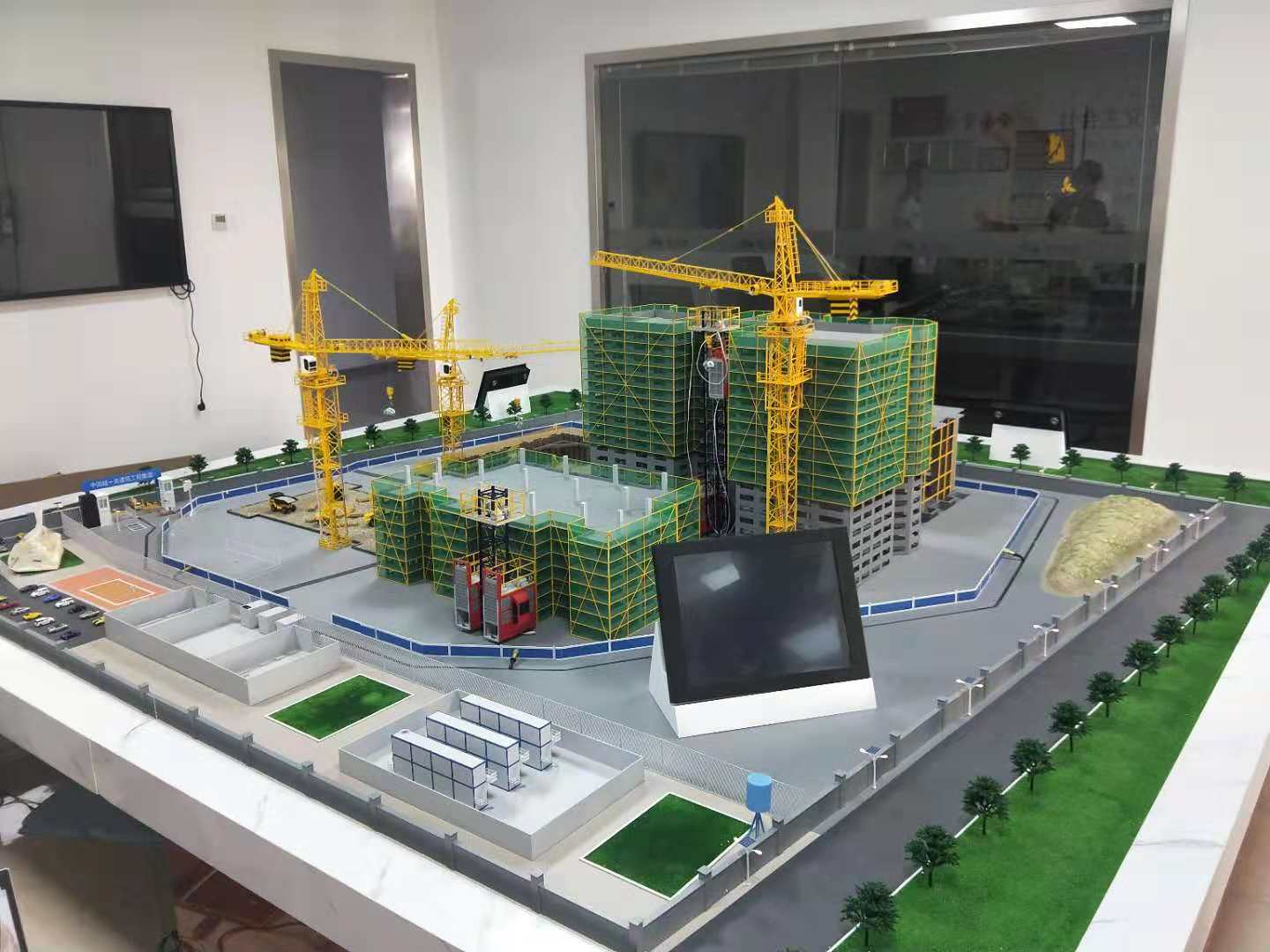 唐河县建筑施工场景模型